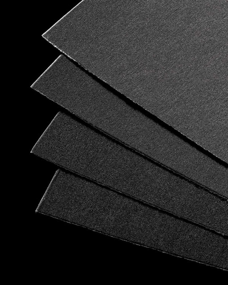Uart Sanded Dark Pastel Paper Sheets for Pastel, Colored Pencil & Charcoal, Trial Pack, 5 Grits, 6" x 11" - Image 2